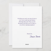 Merry Ostara Goddess Eostre Spring Equinox Pagan Feestdagenkaart (Achterkant)