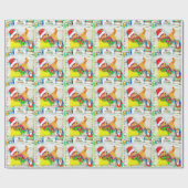 Merry Otterly kerstcadeautje Cadeaupapier (Vlak)