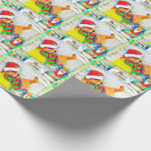 Merry Otterly kerstcadeautje Cadeaupapier (Hoek)