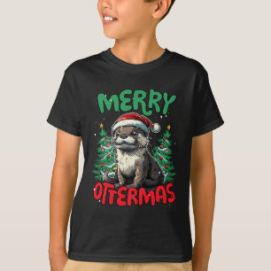 Merry Ottermas Funny Christmas Duck Lover T-shirt