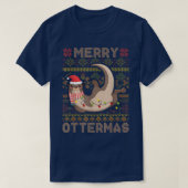 Merry Ottermas kerstkerstkerstkerstkerstkerstkerst T-shirt (Design voorkant)