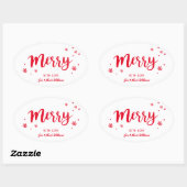 Merry Ovale Sticker (Vel)