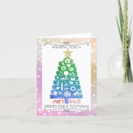 Merry Paige Toonmas Holiday Card Feestdagen Kaart