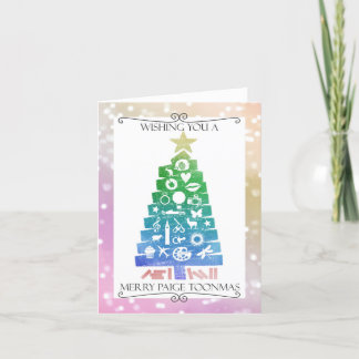 Merry Paige Toonmas Holiday Card Feestdagen Kaart