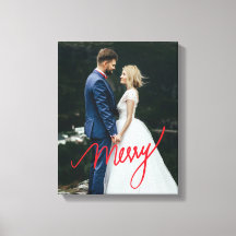 Merry | Pas getrouwd eerste kerstbruiloft foto