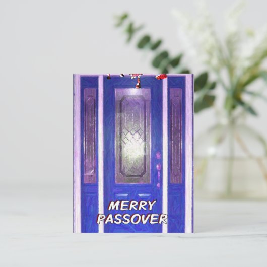 Merry Passover Briefkaart (Staand voorkant)
