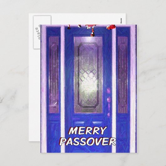 Merry Passover Briefkaart (Voorkant / Achterkant)