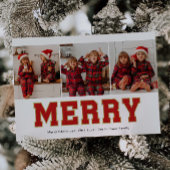 Merry Patch Letter Photo Christmas Cards Feestdagenkaart