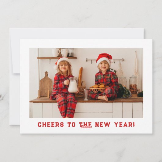 Merry Patch Letter Photo Christmas Cards Feestdagenkaart (Achterkant)