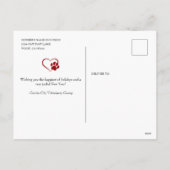 Merry Pawholidays Veterinary Feestdagenkaart (Achterkant)