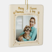 Merry Pawmas Home Is Where Paw Belongs Ceramic Orn Keramisch Ornament (Rechts)