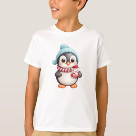 Merry Penguin Kinder Kerst T-shirt – Winter