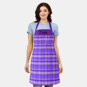  Merry Peri Plaid, Paarse Tartan Schort (Gedragen)