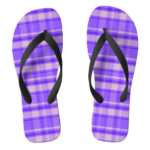 Merry Peri Pset, Paars Tartan Teenslippers