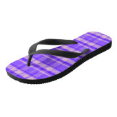 Merry Peri Pset, Paars Tartan Teenslippers (Schuin)