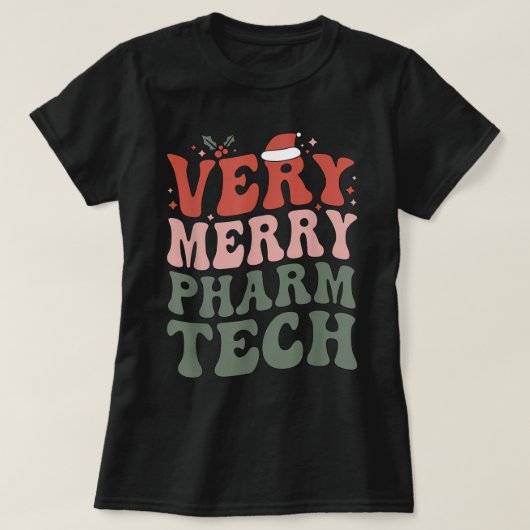 Merry Pharmacy Technology kerstman Tech X T-shirt (Design voorkant)