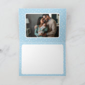 MERRY PHOTO familie leuke kalligrafie overlay rood Feestdagen Kaart (Binnen)