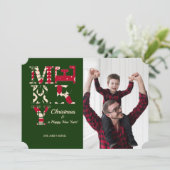 Merry Photo Holiday Card Kaart (Staand voorkant)