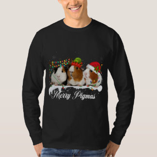 Merry Pigmas 2022 Grappig kerstboomlicht T-shirt