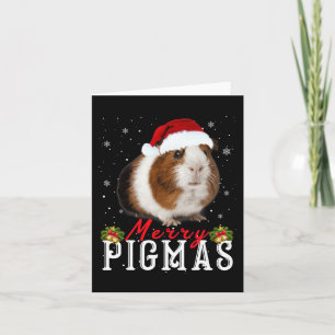 Merry Pigmas Face Mask Fun Guinea Pig Christmas Sa Kaart