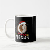 Merry Pigmas Face Mask Fun Guinea Pig Christmas Sa Koffiemok (Links)