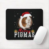 Merry Pigmas Face Mask Fun Guinea Pig Christmas Sa Muismat (Met muis)