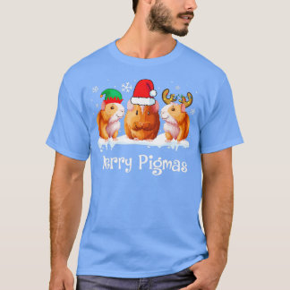 Merry Pigmas Funny Guinea Pig Christmas Xmas  T-shirt