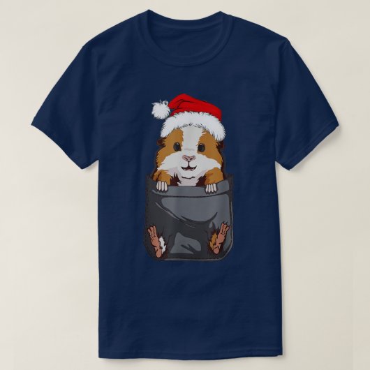 Merry Pigmas Funny Guinea Pig Kerstmis T-shirt (Design voorkant)