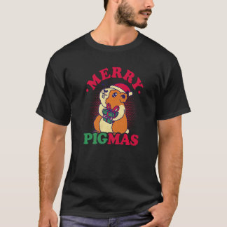 Merry Pigmas Graphic Guinea Pig Owner Pet Cavy Ani T-shirt