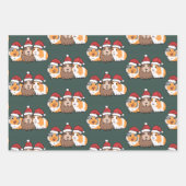 Merry Pigmas Guinea Pig Christmas Animal Lover  Inpakpapier Vel (Voorkant)