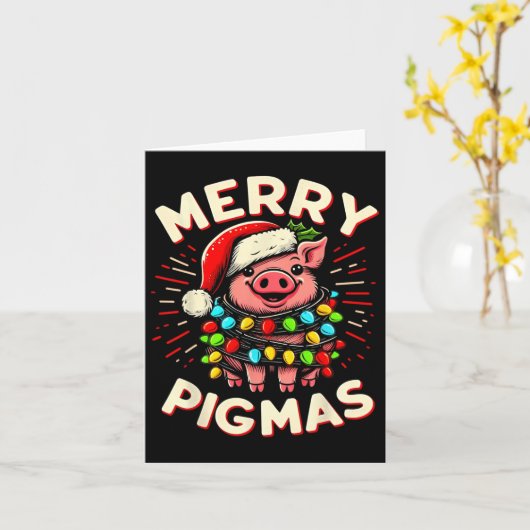 Merry Pigmas kerstmis met kerstmis met kerstmis me Kaart (Gele Bloem)
