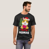 Merry Pigmas Pajama Funny Guinee met Kerstmis San T-shirt (Voorkant volledig)
