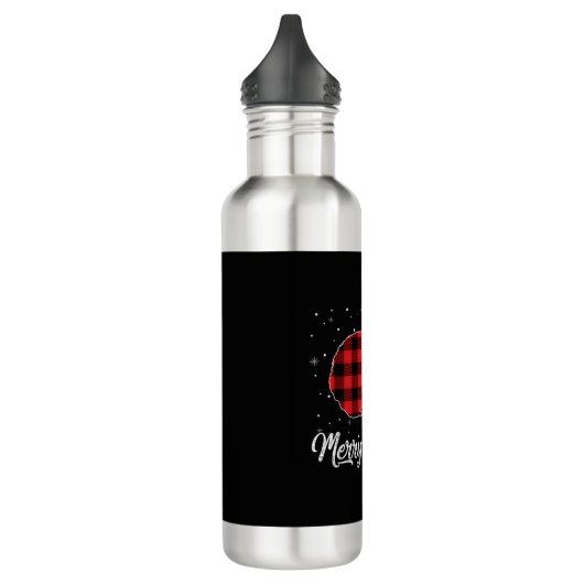 Merry Pigmas Red Pset Guinee met kerstcadeau Waterfles (Links)