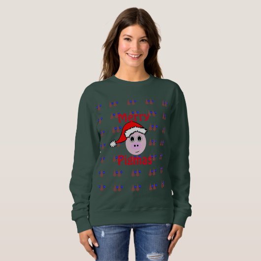 Merry Pigmas, Ugly KerstSweater Trui (Voorkant volledig)