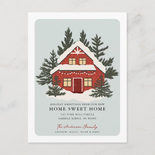 Merry Pines en Cottage verhuizen aankondiging (Voorkant)