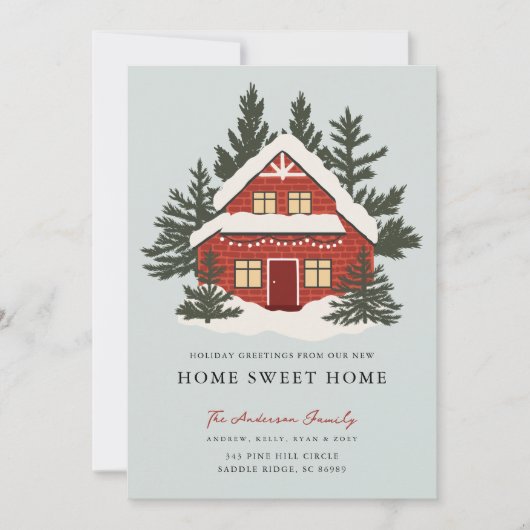 Merry Pines en Cottage verhuizen aankondiging (Voorkant)