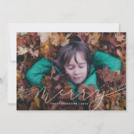 Merry Pines Vakantie Fotokaart Feestdagenkaart