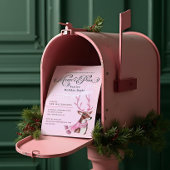 Merry & Pink Fun Holiday Bash Reindeer Roze Sjaal Kaart