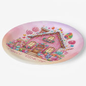 Merry "PINK-mas" Christmas Snoep House Papieren Bordje (Gekanteld)