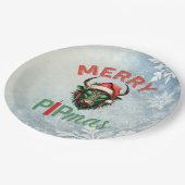 Merry PIPmas Trading Bull Christmas Design – Funny Papieren Bordje (Gekanteld)