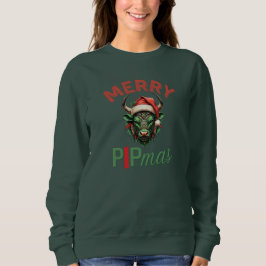 Merry PIPmas Trading Bull Christmas Design – Funny Trui