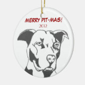 MERRY PIT-MAS! KERAMISCH ORNAMENT (Links)
