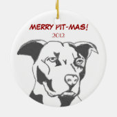 MERRY PIT-MAS! KERAMISCH ORNAMENT (Achterkant)