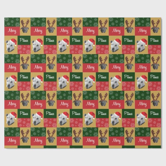 Merry Pitmas Cadeaupapier (Vlak)