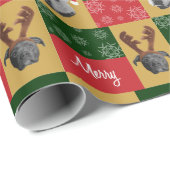 Merry Pitmas Cadeaupapier (Rol Hoek)