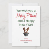 Merry Pitmas Feestdagenkaart (Achterkant)