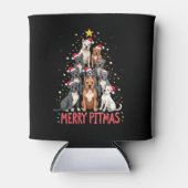 Merry Pitmas Pitbull Dog Ugly Christmas Sweater Tr Blikjeskoeler (Voorkant)