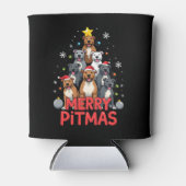 Merry Pitmas Pitbull Dog Ugly Christmas Sweater Tr Blikjeskoeler (Voorkant)
