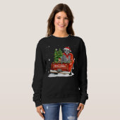 Merry Pitmas Pitbull Pickup Truck Trui (Voorkant volledig)