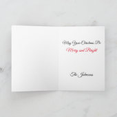 Merry Pitmas Pitbull Reindeer Feestdagen Kaart (Binnen)